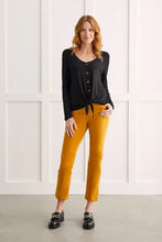 Load image into Gallery viewer, Tribal Waffle Knit Knot-Hem Top With Buttons