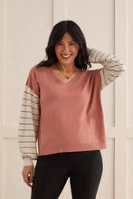 Load image into Gallery viewer, Tribal Combo Long Sleeve V-Neck Sweater