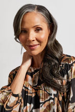 Load image into Gallery viewer, Tribal Printed Challis Blouse with Smocked Details