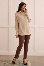 Load image into Gallery viewer, Tribal Cotton Cowl Neck Sweater