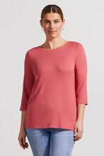 Load image into Gallery viewer, Tribal Soft French Terry Boat Neck Top