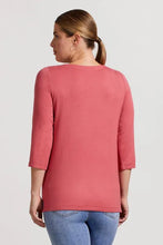 Load image into Gallery viewer, Tribal Soft French Terry Boat Neck Top