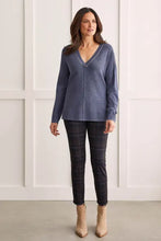 Load image into Gallery viewer, Tribal V-Neck Sweater with Side Slits
