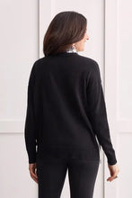 Load image into Gallery viewer, Tribal Cotton V-Neck Sweater with Zipper Detail
