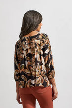 Load image into Gallery viewer, Tribal Printed Challis Blouse with Smocked Details
