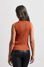 Load image into Gallery viewer, Tribal Textured Sleeveless Mock Neck Top
