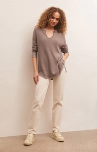 Z-Supply Driftwood Thermal Long Sleeve Top